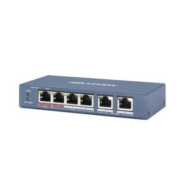 Switch PoE 4 cổng HIKVISION DS-3E0106P-E/M